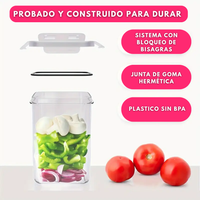 Set De 24 Contenedores De Alimentos De Plástico Con Tapa