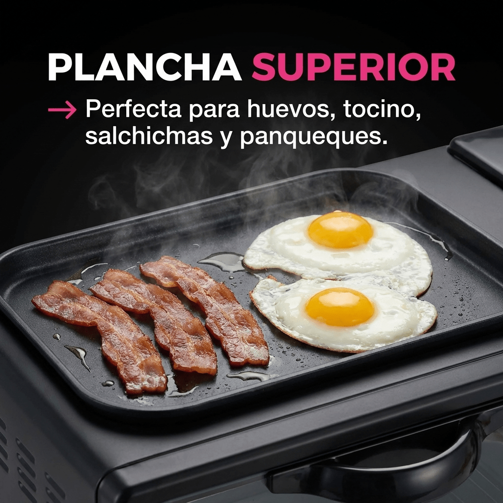 Estación De Desayuno 3 En 1 Horno Cafetera Y Plancha - Muy Moderna Uruguay