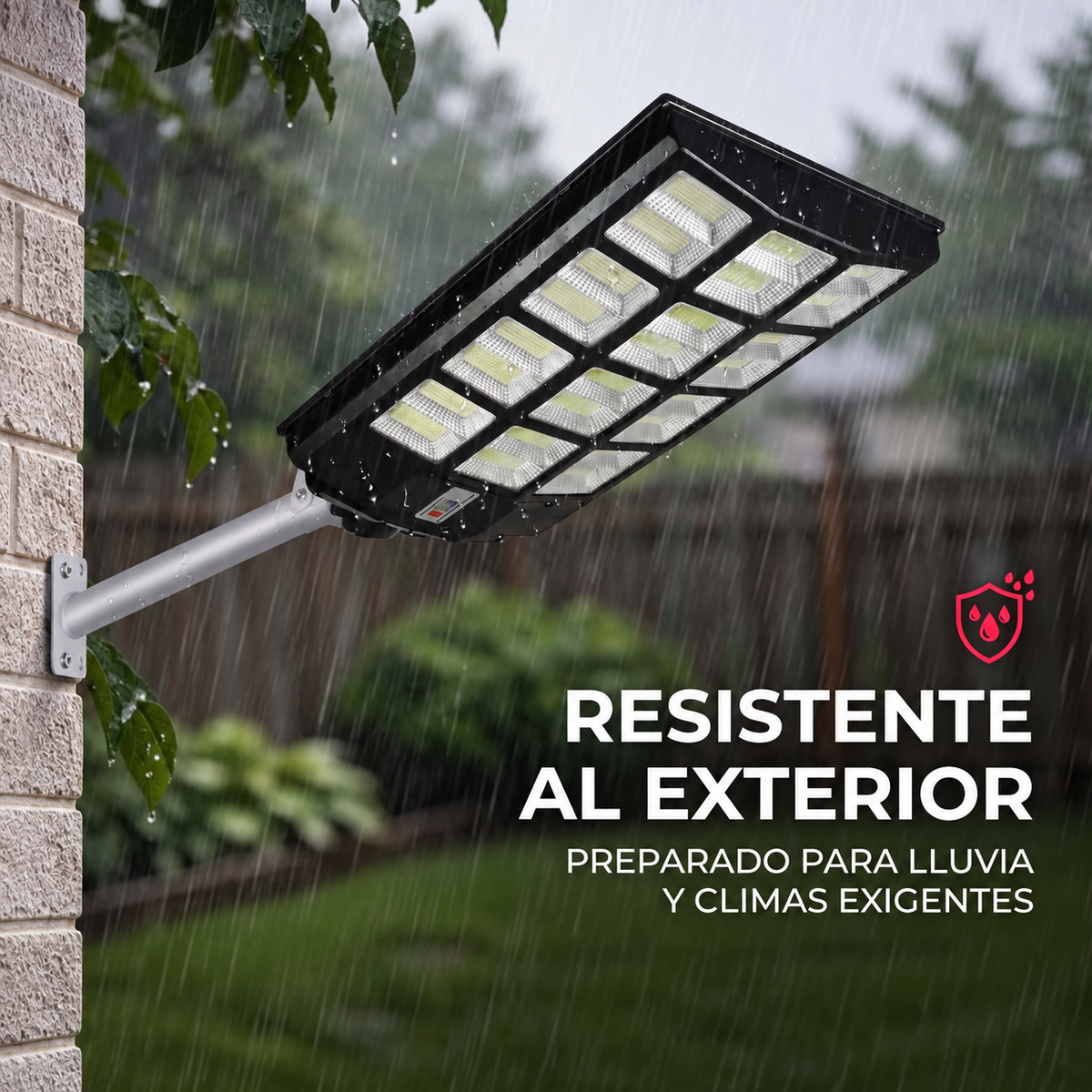 Foco Solar Ultra Potente 1000w con Control Remoto y Brazo