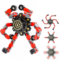 Set 4 Fidget Spinner Transformables Antiestrés Juguete Sensorial