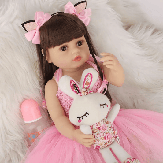 Muñeca Reborn Realista 55cm Con Peluche Juguete Infantil - Muy Moderna Uruguay