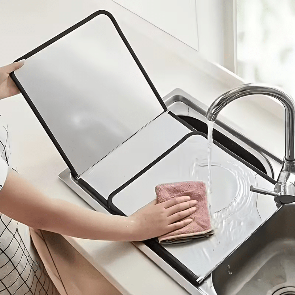 Protector Antisalpicaduras De Cocina De Acero Plegable - Muy Moderna Uruguay