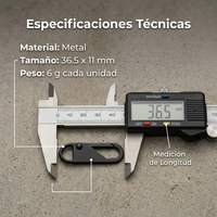 Set de 8 Cierres Zípper Repuesto Metal Universal Set x8