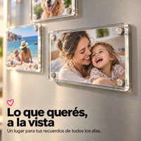 Portarretratos Magnéticos de Acrílico 6x9 cm - Pack de 10