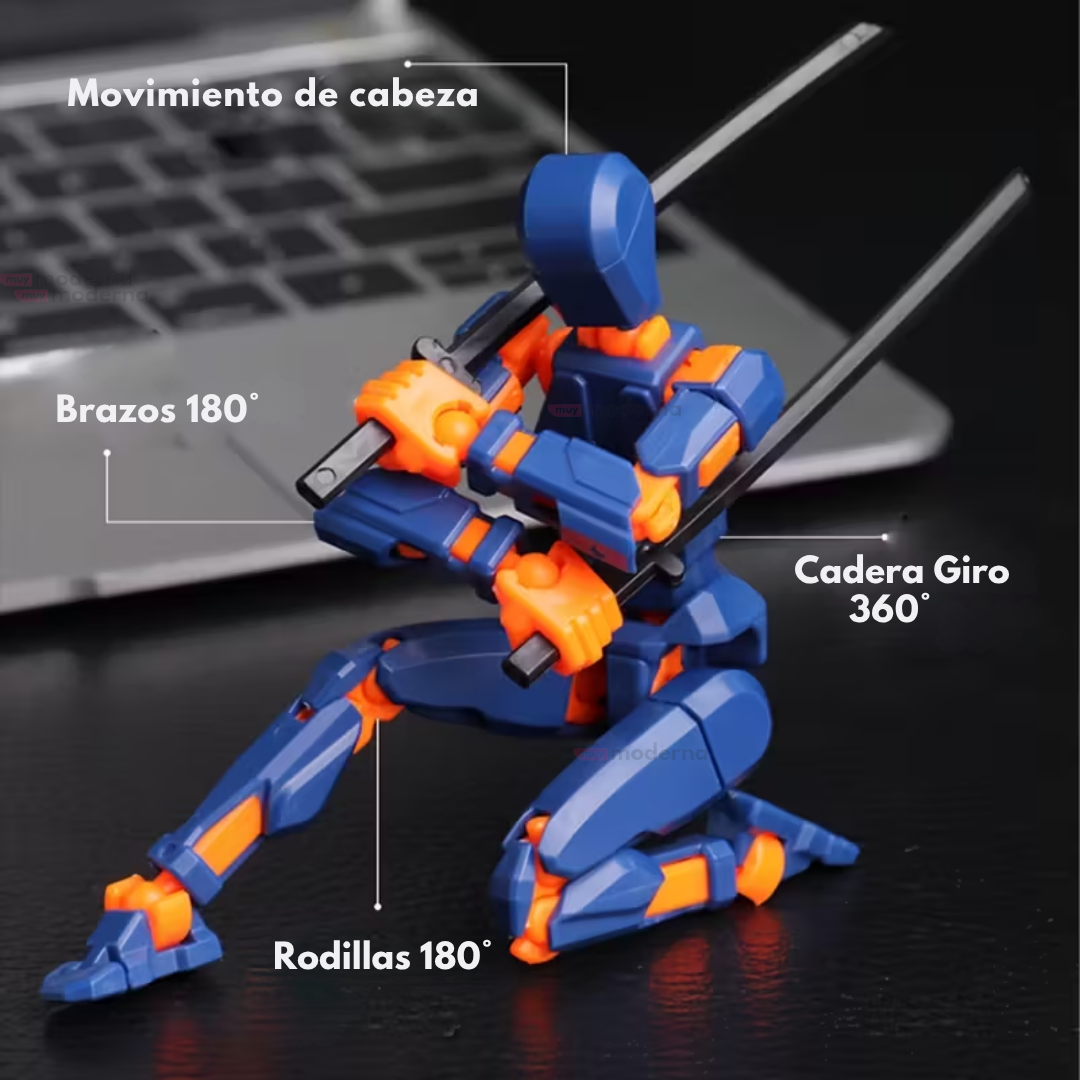 Set 6 Figuras Articuladas Dummy 13 Impreso 3D + Armas
