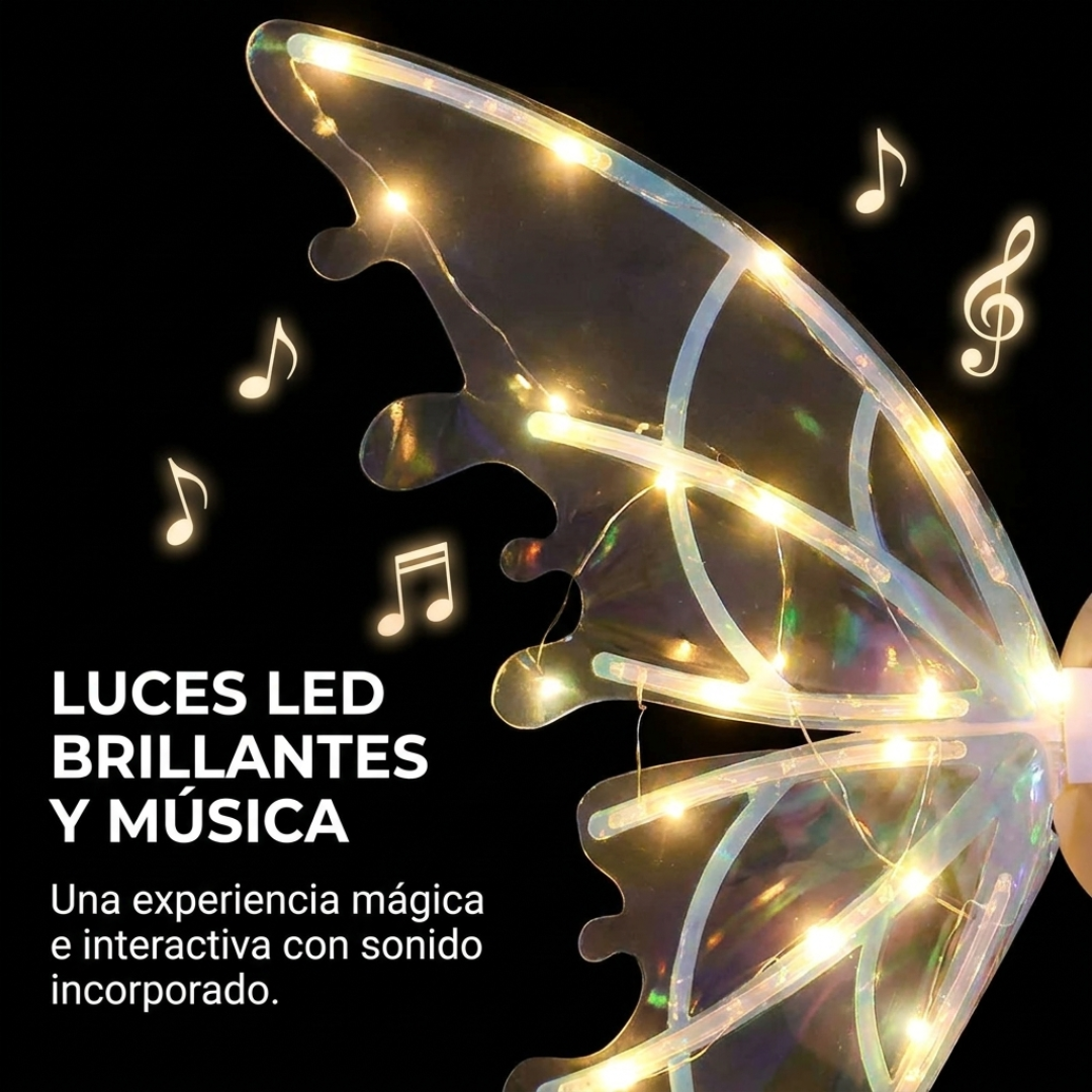 Alas de Hada Mariposa Luminosas con Música