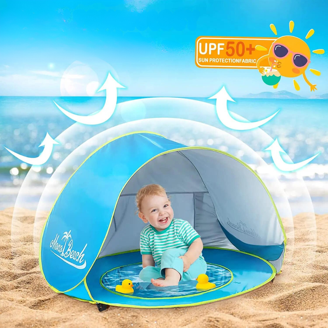 Carpa de Playa Con Mini Piscina Para Niños