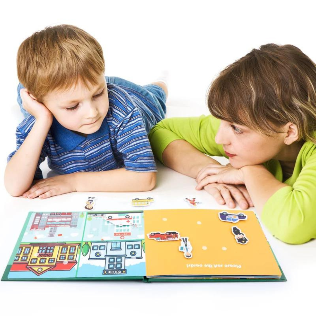 Juego de 2 Libros Educativos Montessori Con Velcros