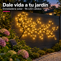 Enredadera Solar 96 LED para Pared y Balcón - Ecoinnova