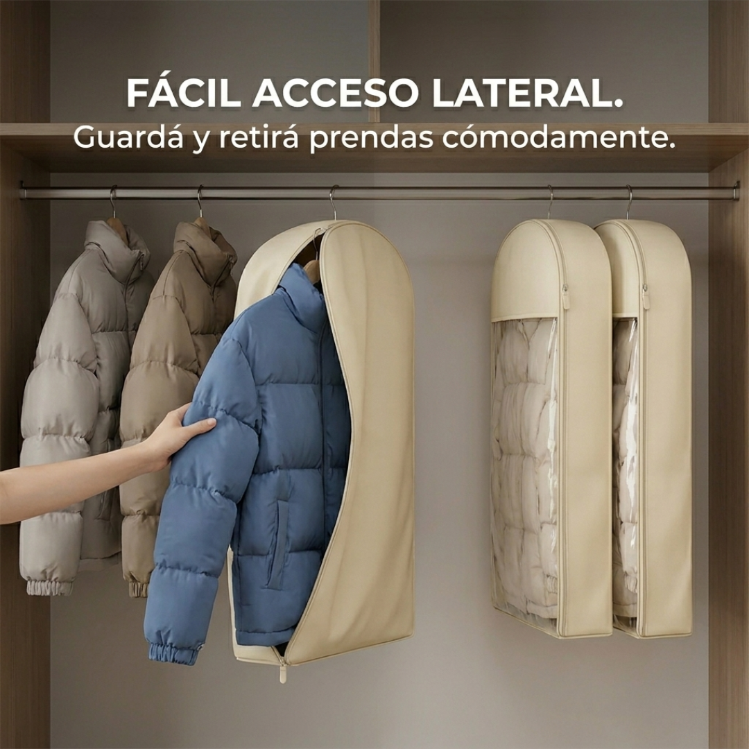 Organizador de Ropa Colgante con Compresión para Abrigos