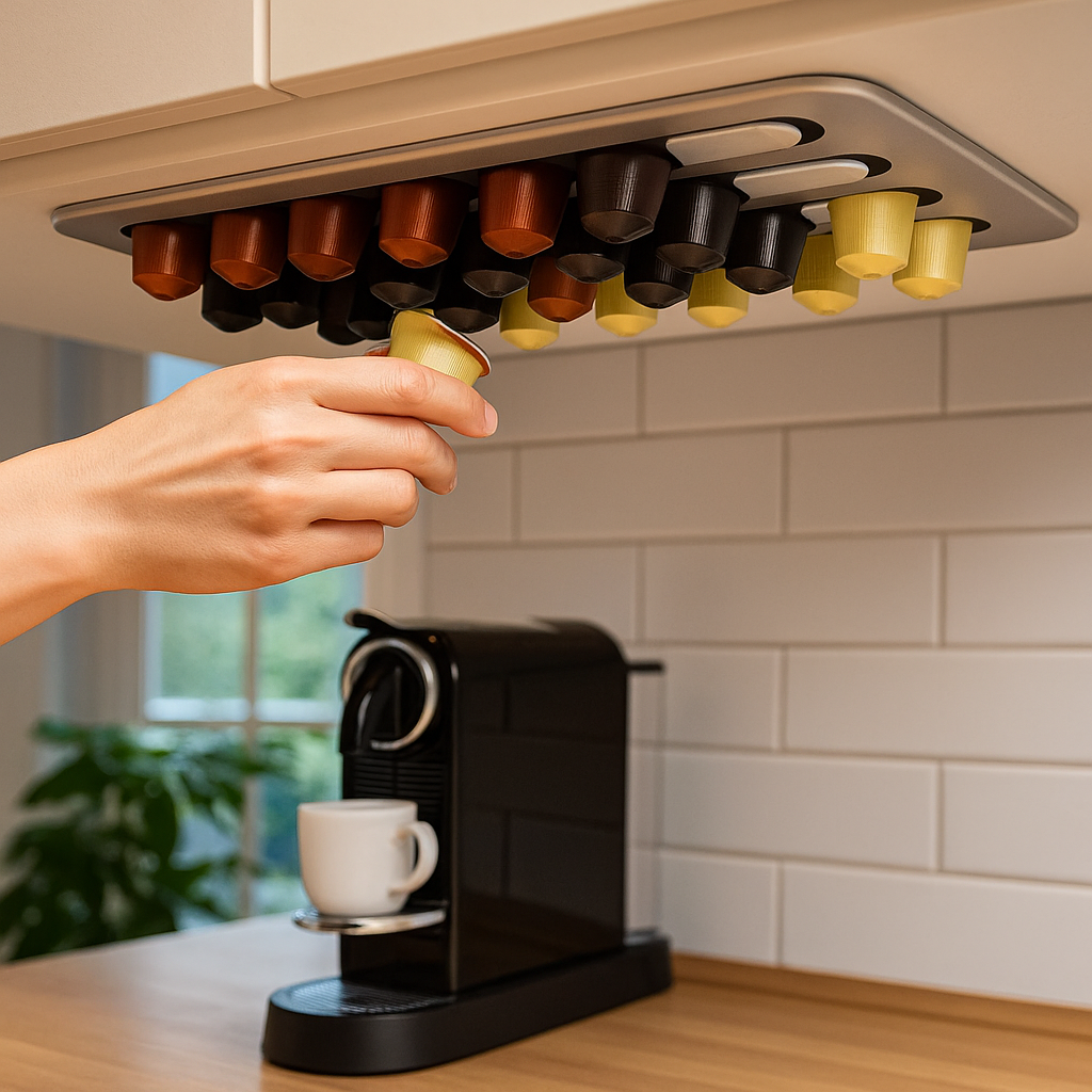 Soporte Adhesivo para Capsulas de Café Compatible con Nespresso