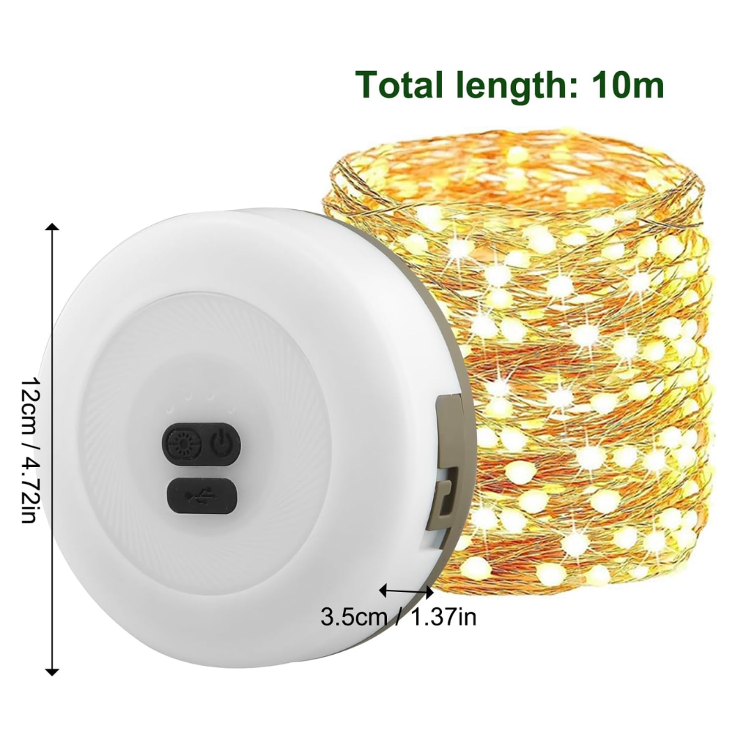 Guirnalda LED Inalámbrica Enrollable En Cinta 10 Metros