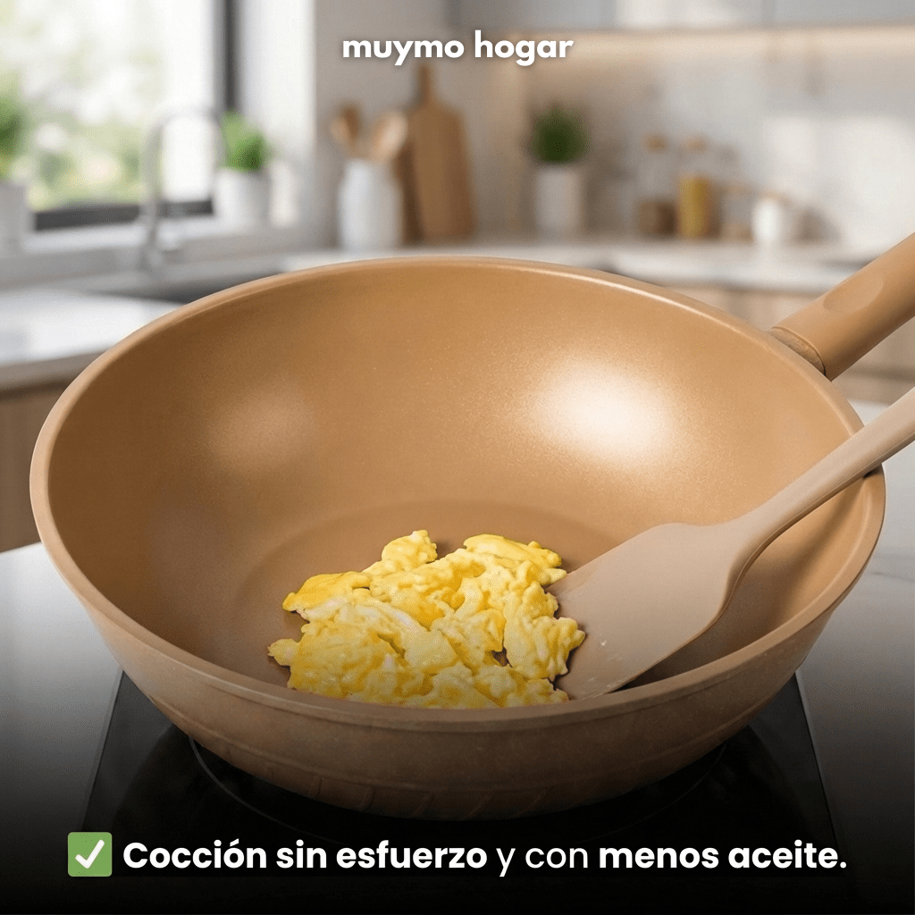 Sarten Antiadherente y Vaporera Recubierto en Arcilla - Muymo Hogar - Muy Moderna Uruguay