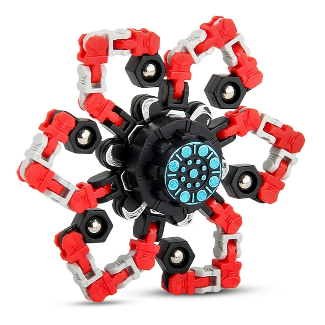 Set 4 Fidget Spinner Transformables Antiestrés Juguete Sensorial