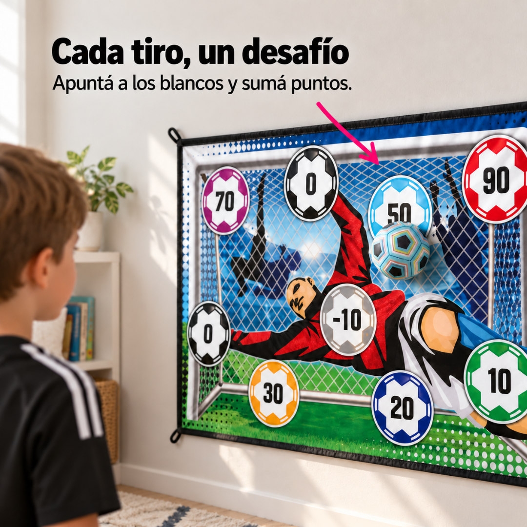 Alfombra de Fútbol con Pelota de Velcro 150x100 cm