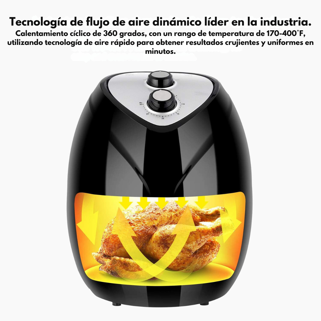 Freidora Sin Aceite Grande 5.5L 1500W