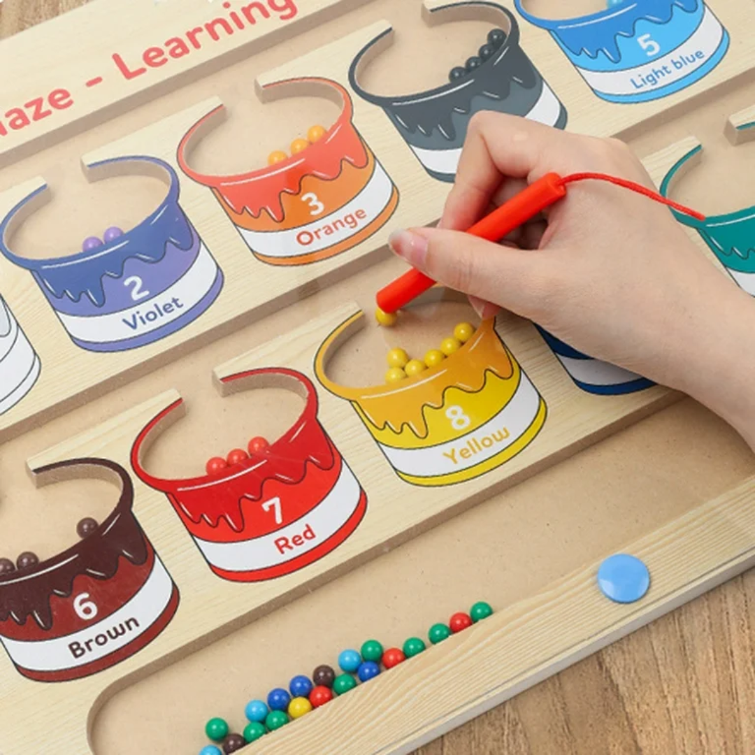 Laberinto Magnético De Madera Didáctico Montessori