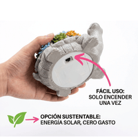 Tortuga Solar Decorativa Con Luces LED Para Jardín Patio Y Balcón - Muy Moderna Uruguay
