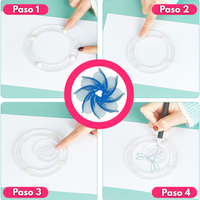 Kit Espirógrafo Completo: papel y lápices incluidos