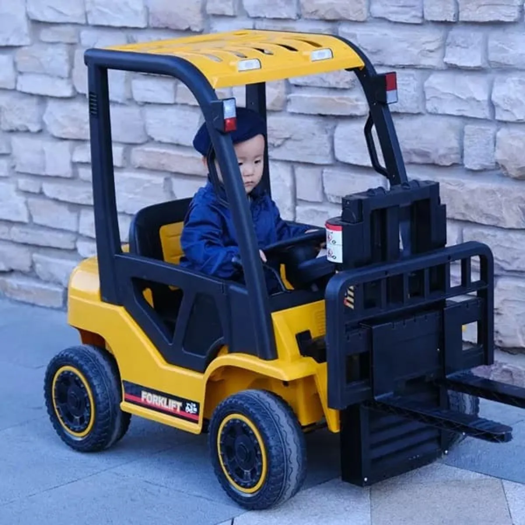 Camión Montacargas a Batería 12V para Niños - Elevador Funcional 4x4