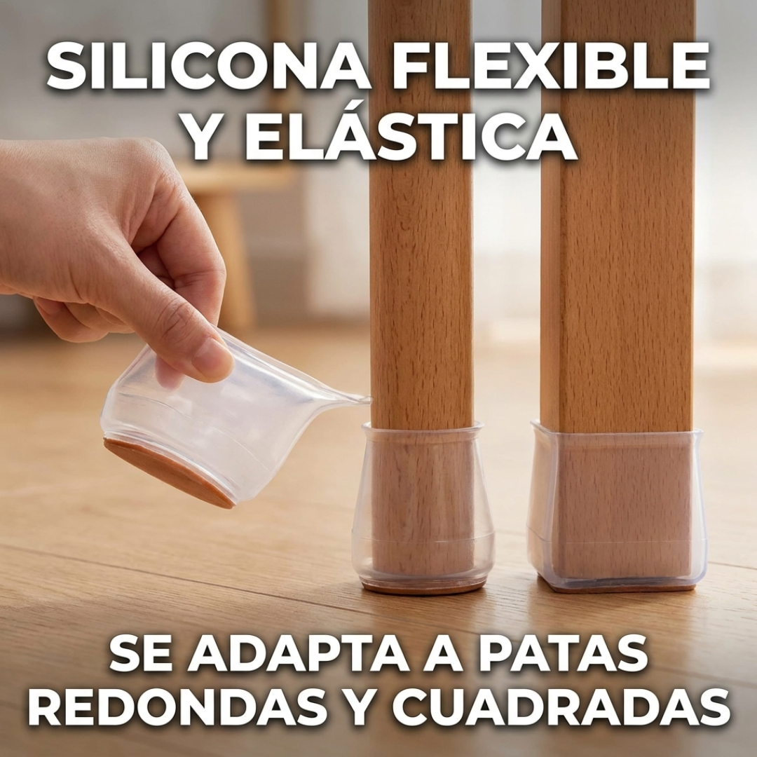 Set x24 Protectores de Silicona para Muebles