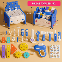 Set Herramientas Juguete Infantil 152 Piezas Con Taladro Y Caja
