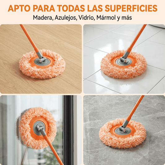 Mopa Larga Para Paredes Y Techos Mango Extensible 360° - Muy Moderna Uruguay