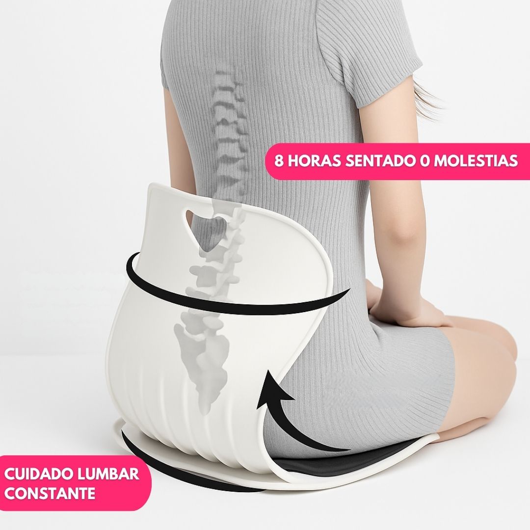 Asiento Corrector De Postura Con Respaldo Acolchonado