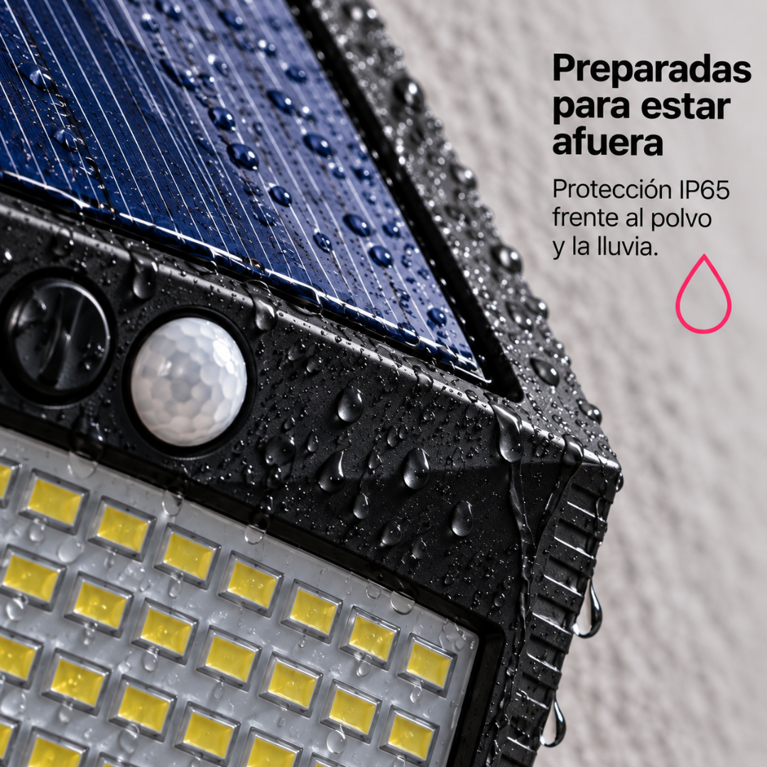 Luces Solares de 138 LED con Sensor Ecoinnova - Pack de 4