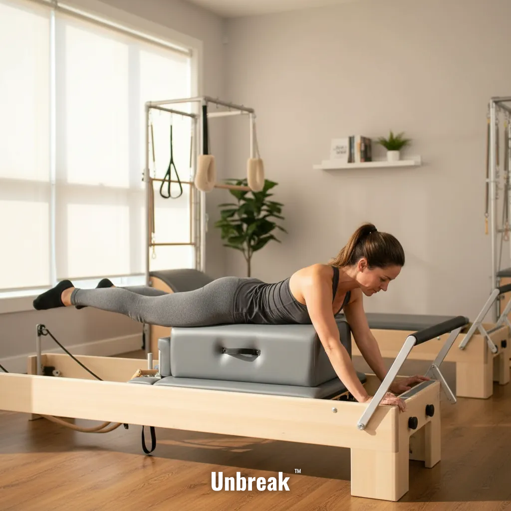 Cama Pilates Reformer Plegable Profesional Con Accesorios Unbreak™
