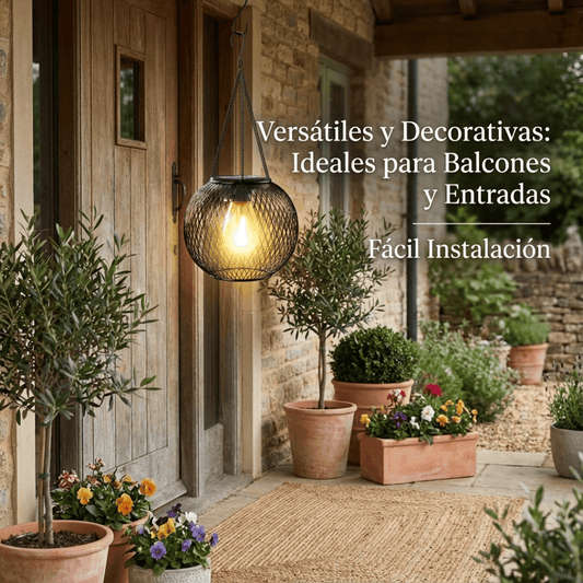 Farol Solar Colgante Para Jardín - Muy Moderna Uruguay