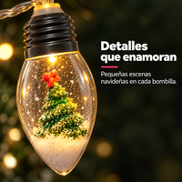 Guirnalda Navideña LED de 20 Luces con Arbolitos a Pilas