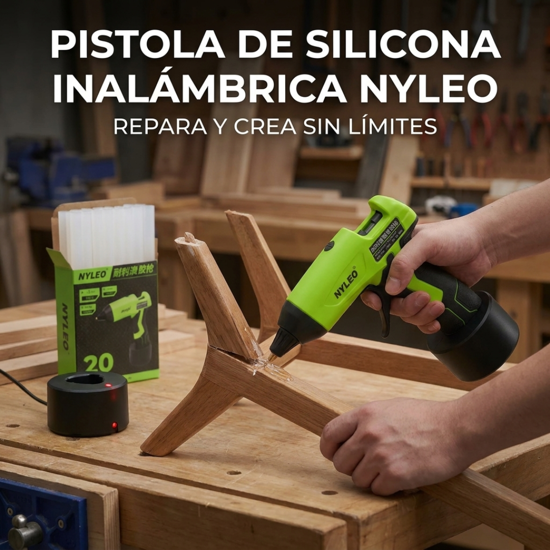 Pistola de Silicona Inalámbrica – Sin Cables Sin Límites