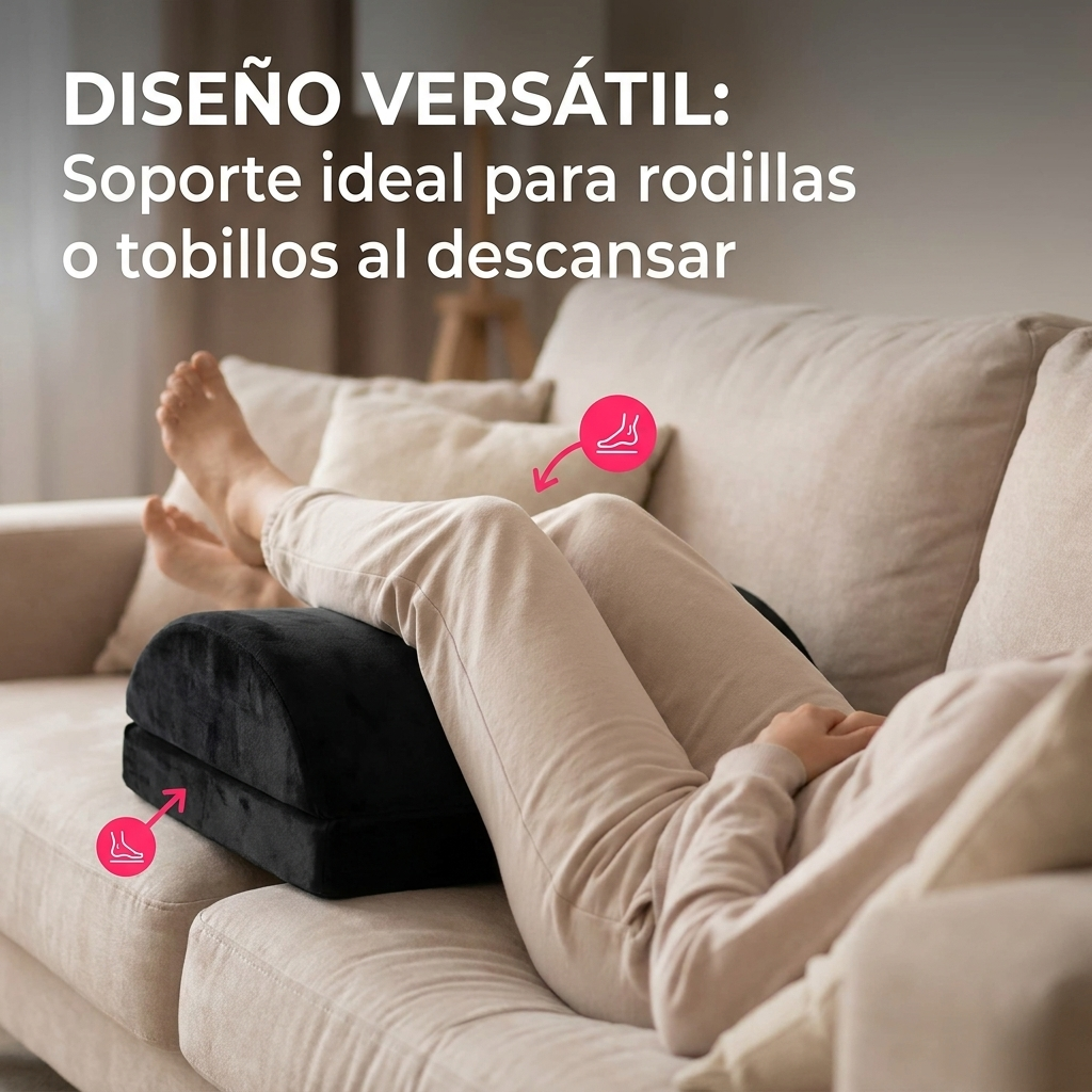 Reposapiés Ergonómico Espuma Memory Escritorio Oficina Suave