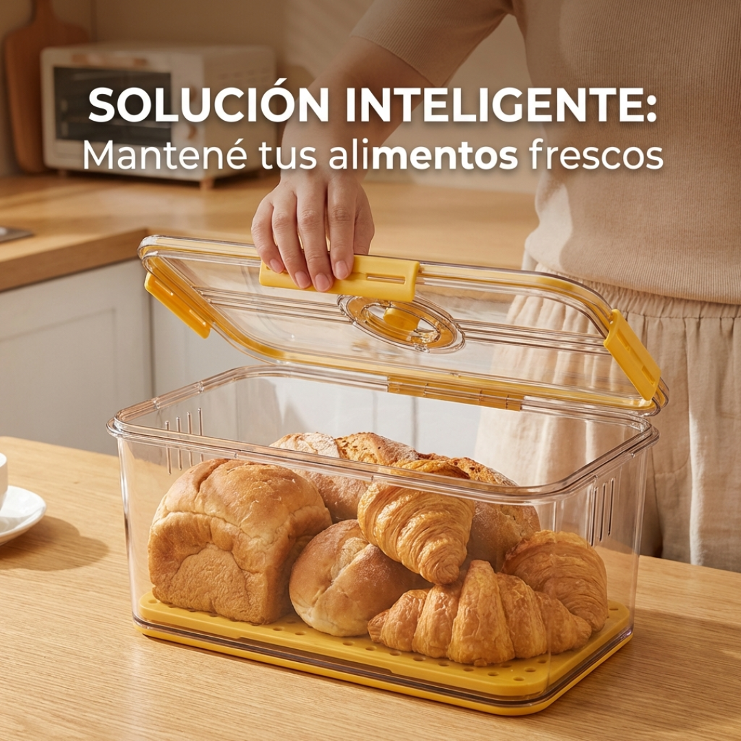 Set 3 Organizadores Heladera Tapers Herméticos Escurrido