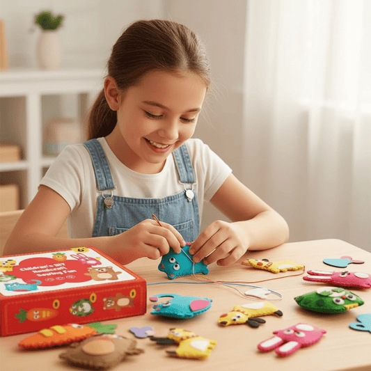 Juego De Costura Infantil Principiantes Kit 6 Diseños Educativo - Muy Moderna Uruguay