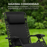 Reposera Reclinable Gravedad Cero Plegable - Muy Moderna Uruguay