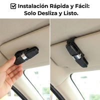 Kit x2 Soporte Porta Lentes para Parasol de Auto