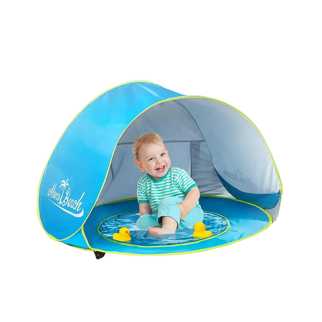 Carpa Con Mini Piscina De Niños Para Playa 120x80cm