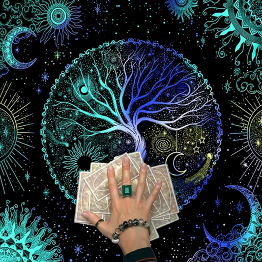 Mantel De Tarot Arbol De La Vida Para Altar O Lectura