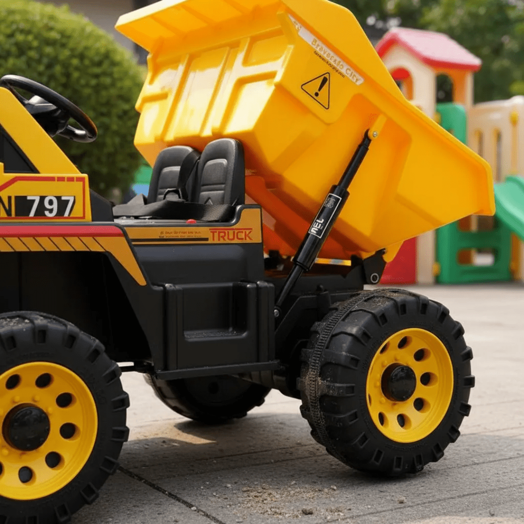 Camión Volquete Eléctrico Infantil 12V 4x4 Con Descarga - Muy Moderna Uruguay