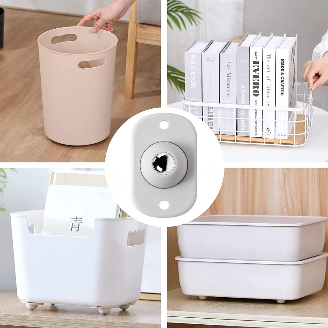 Kit x8 Ruedas Adhesivas para Muebles