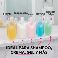 Pack x5 Botellitas de Viaje Reutilizables - Muy Moderna Uruguay