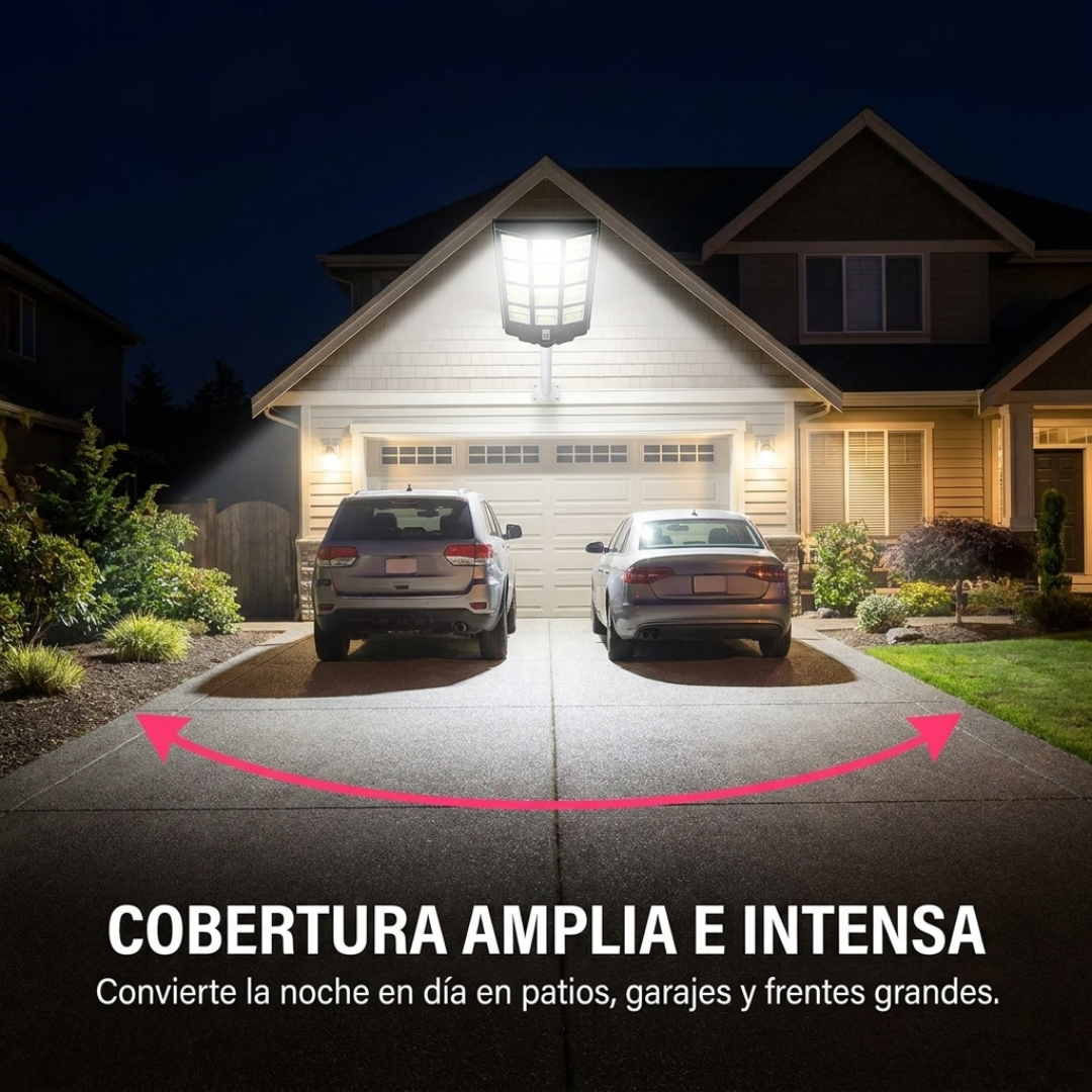 Foco Solar Led 1000w Exterior Alumbrado C/Remoto - Ecoinnova