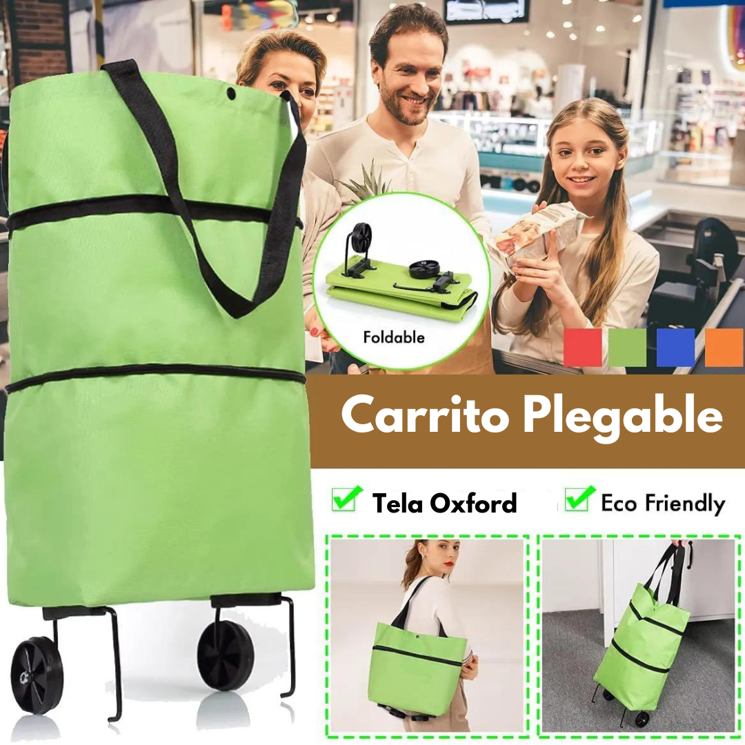 Carrito De Compras Plegable Para Feria y Supermercado