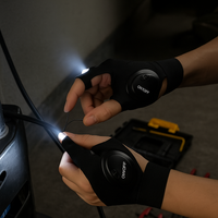 Par de Guantes de Trabajo con Linterna LED