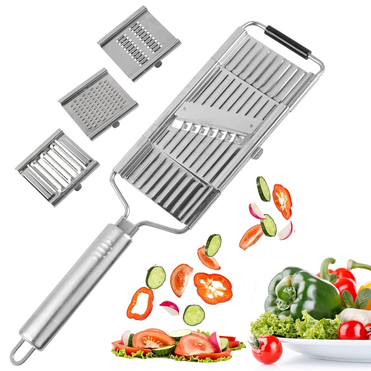 Rallador Multi Slicer con 4 Cuchillas Intercambiables - Muy Moderna Uruguay