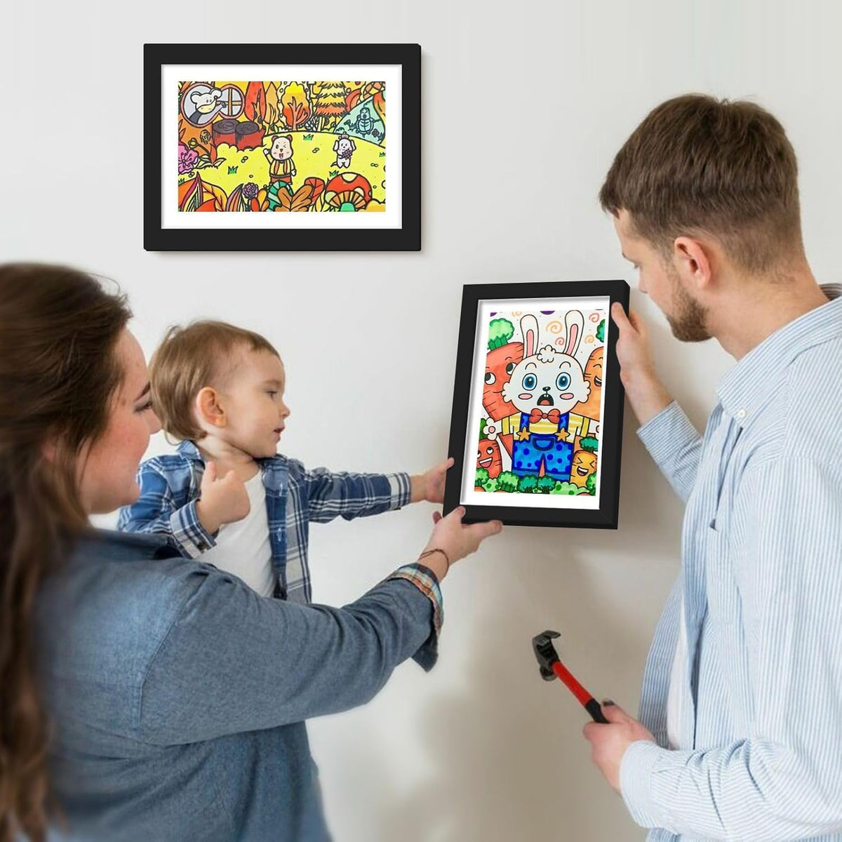 Pack x4 Marcos para Dibujos Infantiles