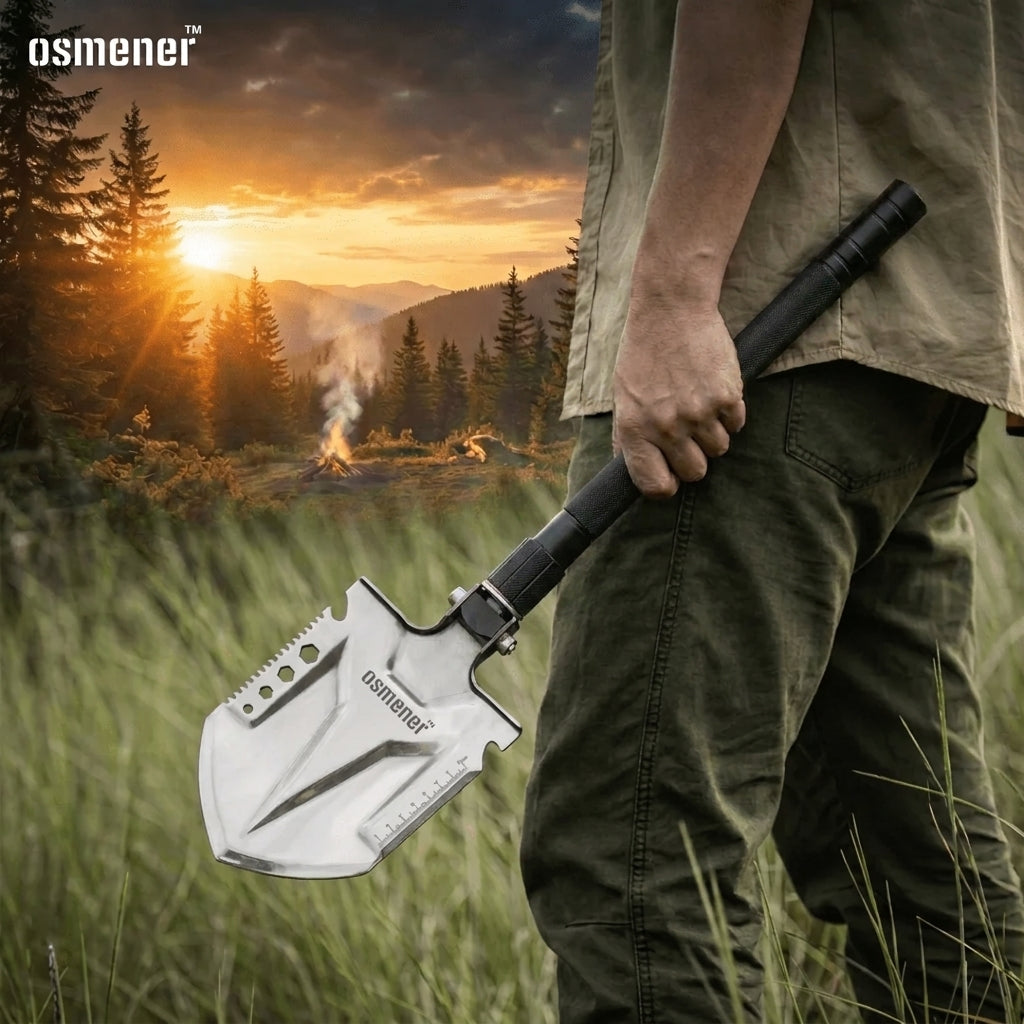 Pala Táctica Militar Multifunción Plegable 12 En 1 Para Camping - OSMENER™