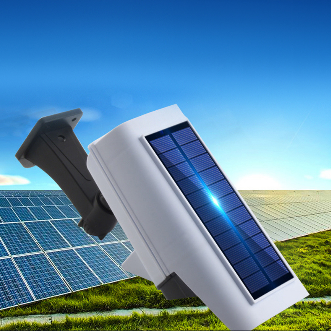 Foco Solar Con Sensor De Movimiento Simula Camara Falsa